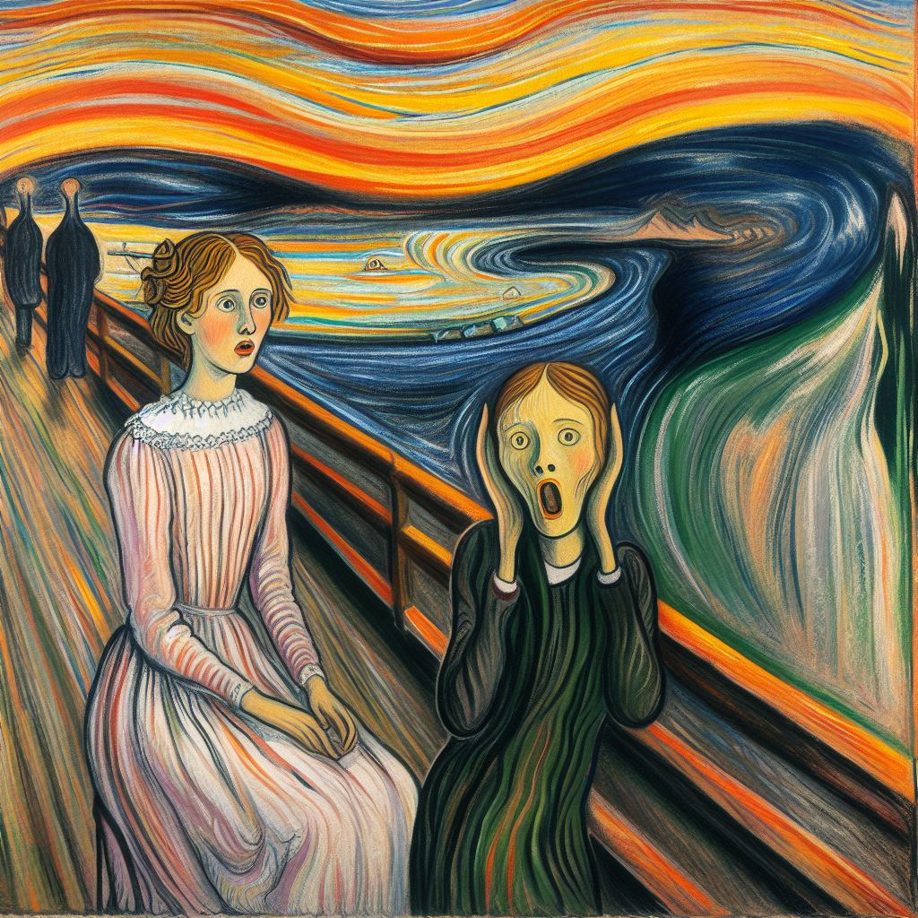 Obraz na motywach twórczości Edwarda Muncha